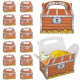 Pack 2 of 12 Pack Pirate Treasure Chest Decoration Party Favor