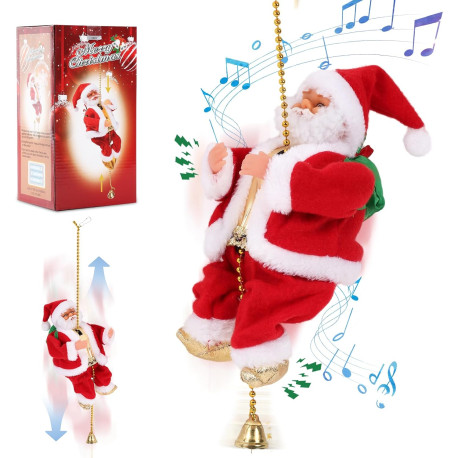 Climbing Santa with Music