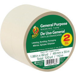 Masking Tape - Beige, 1.88 in. x 60 yd., 2-Pack (241578)