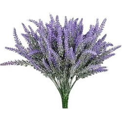 lavender Artificial Flowers 6 Bundles