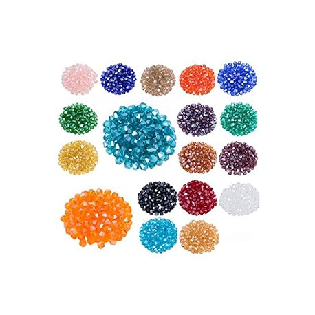1800pcs Glass Bicone Beads Wholesale 4mm