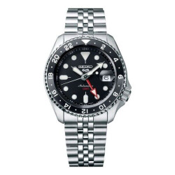 SSK001 Men's Black Dial Automatic Movement GMT Watch