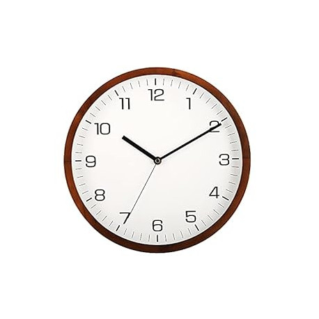 12 Inches Round Wooden Wall Clock Battery