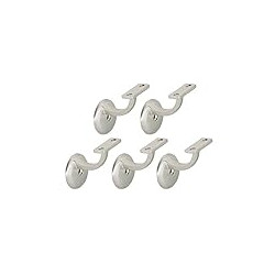 Handrail Bracket, 5-Pack, Satin Nickel, 5 Count