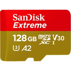 SanDisk 128GB microSDXC UHS-I Memory Card with Adapter