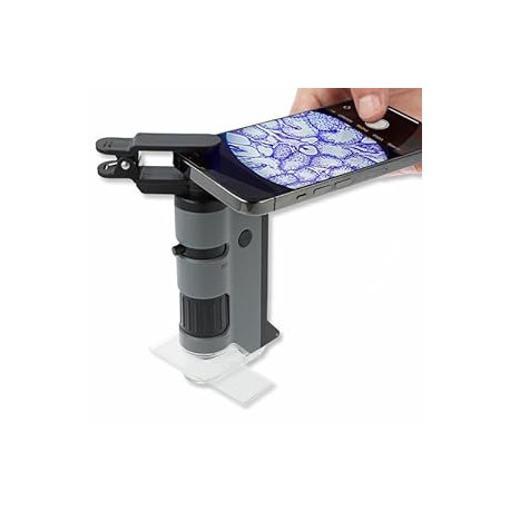 MicroFlip 100x-250x LED and UV Lighted Pocket Microscope