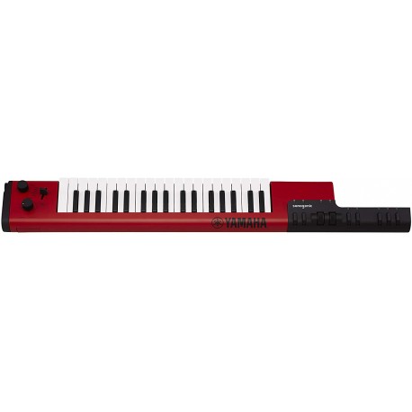 Sonogenic Keytar with Power Supply, Strap, and MIDI Cable, Red