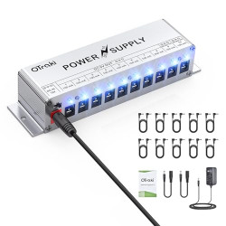 DC Guitar Power Supply for Pedalboard 10 Individual Output