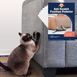 Sofa Protectors from Pets - 6-Pack of 17-Inch x 12-Inch Cat Anti Scratch Furniture Protectors