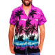 Funky Hawaiian Shirt Casual Men Front