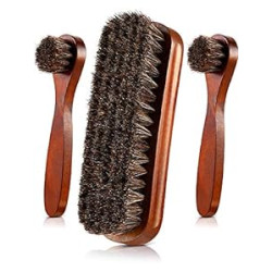 3 Pieces Horsehair Shoes Polish Brushes