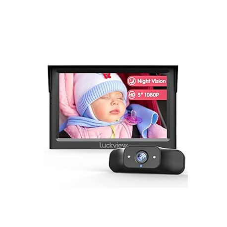 Baby Car Camera, 5'' 1080P Mirror Monitor