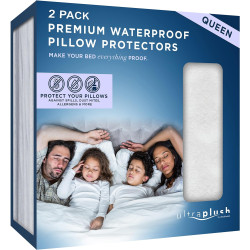 2 Pack Waterproof Pillow Protector