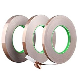 3 Pack Copper Foil Tape for Stained Glass 3 Sizes