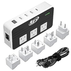 Key Power 230-Watt Step Down 220V to 110V Voltage Converter