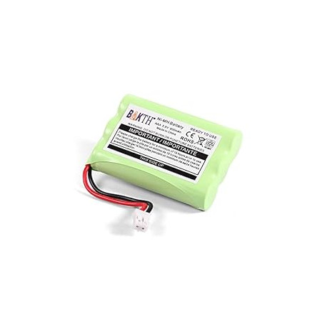Pack 2 of 900mAh 3.6V Ni-MH Square-Hole Plug Battery for Motorola MBP33