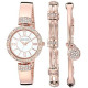 Anne Klein Women's Premium Crystal Accented Watch and Bracelet Set