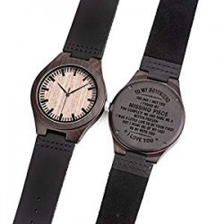 Engraved Wooden Watches Quartz Casual