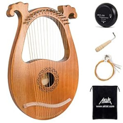 16 Metal Strings Mahogany Body Lyra Harp