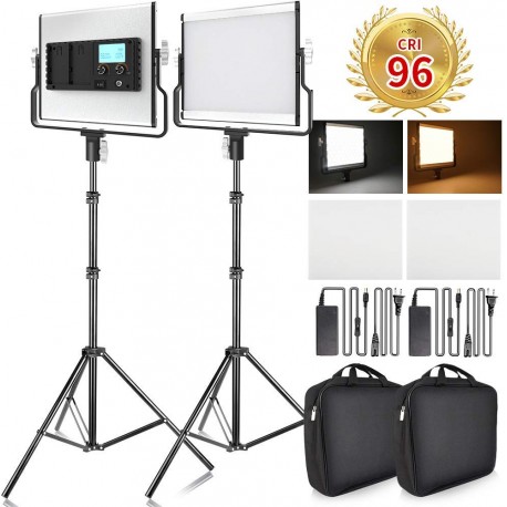 LED Video Light with 2M Stand Bi-Color 3960