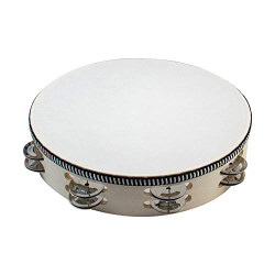 Double Row Jingles Handheld Tambourine Creative