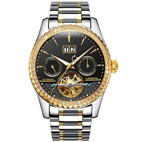 Men's Watch Automatic Mechanical Tourbillon Stainless