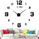 Frameless Large 3D DIY Wall Clock