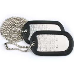 GoTags Pet ID Custom US Military Dog Tag Personalized ID