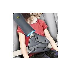 Seat Belt Adjuster and Seatbelt Pillow for Kids Travel
