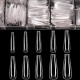 Long Fake Nails - Clear Acrylic Coffin Shaped Ballerina Nails Tips BTArtbox 500pcs
