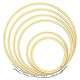6 Pieces Embroidery Hoop Set Bamboo Circle Cross