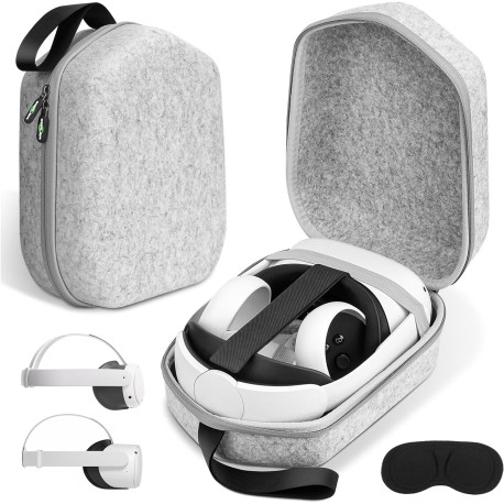 Hard Carrying Case Compatible with Meta Oculus Quest 2