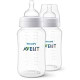 Philips AVENT Anti-Colic Baby Bottles, 11oz, 2pk, Clear, SCY106/02