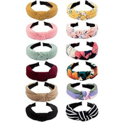 12 Pcs Womens Headbands Knotted Headbands