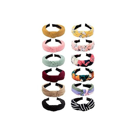 12 Pcs Womens Headbands Knotted Headbands