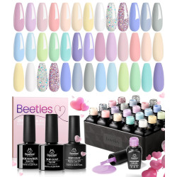 23Pcs Pastel Gel Nail Polish