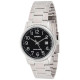 MTP-V002D-1B Men's Standard Analog Stainless Steel Date Black Dial Watch