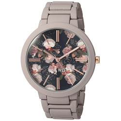 NW/2096BKGY Matte Mauve Rubberized Bracelet Watch