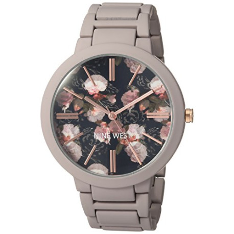 NW/2096BKGY Matte Mauve Rubberized Bracelet Watch