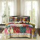 Quilt Set King Size Cotton Bedspread Coverlet Floral
