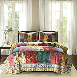 Quilt Set King Size Cotton Bedspread Coverlet Floral