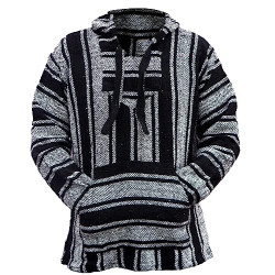 Mexican Baja Hoodie Hippie Surf Poncho