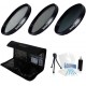 55mm Digital High-Resolution ND8 Filter Kit (UV, CPL, ND8) with Deluxe Filter Carry Case