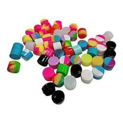Silicone 2ml 50pcs Containers Silicone Storage Jar Seals 13color