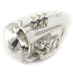 Sky Band Approved Silver Plated Bb Pocket Trumpet