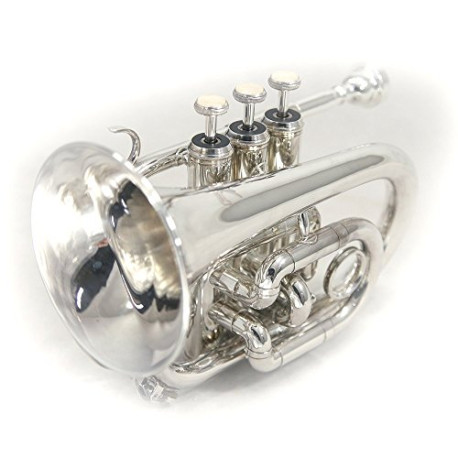 Sky Band Approved Silver Plated Bb Pocket Trumpet