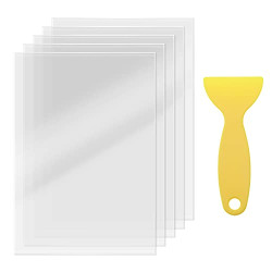 5pcs FEP Film Transparent with Yellow Scraper 140 x 200 x 0.15mm Compatible