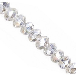 130pcs 8x10mm Faceted Crystal Beads for Jewelry Making