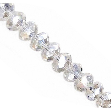 130pcs 8x10mm Faceted Crystal Beads for Jewelry Making