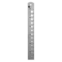 Stainless Steel Ruler in SAE and Metric